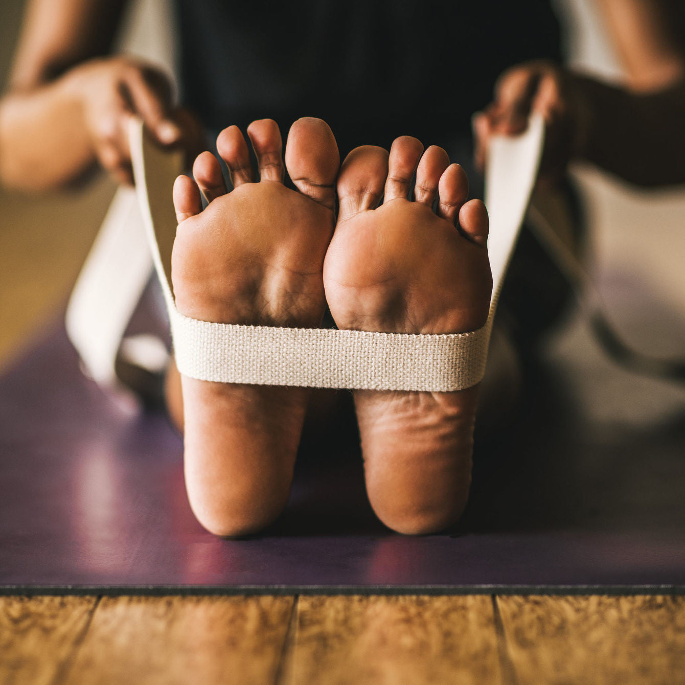 Natural Organic Cotton Yoga Strap (8 ft.)