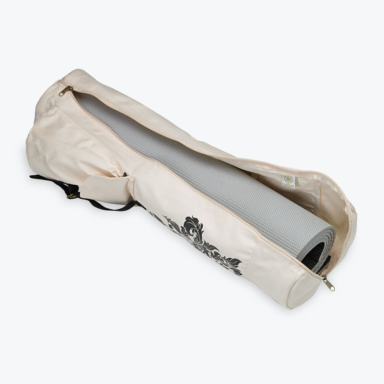 Gaiam Heavy Duty Canvas Yoga Mat Bag w Stencil, Shoulder Strap, Pocket -  household items - by owner - housewares sale