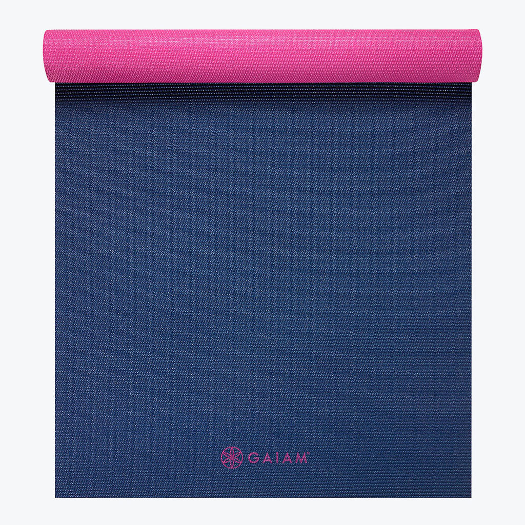 Navy Fleur 2-Color Yoga Mat (3mm)