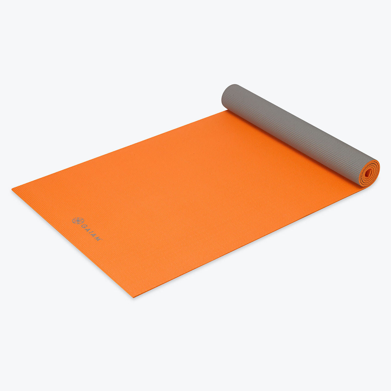 Premium Orange Storm 2-Color Yoga Mat (5mm)